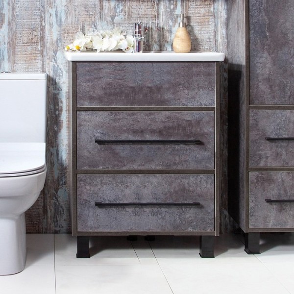 Тумба под раковину Бриклаер Чили 60 цемент