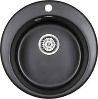 Комплект Мойка Paulmark Gelegen 50 PM404800-BL черный + Измельчитель Bone Crusher BC 610-AS