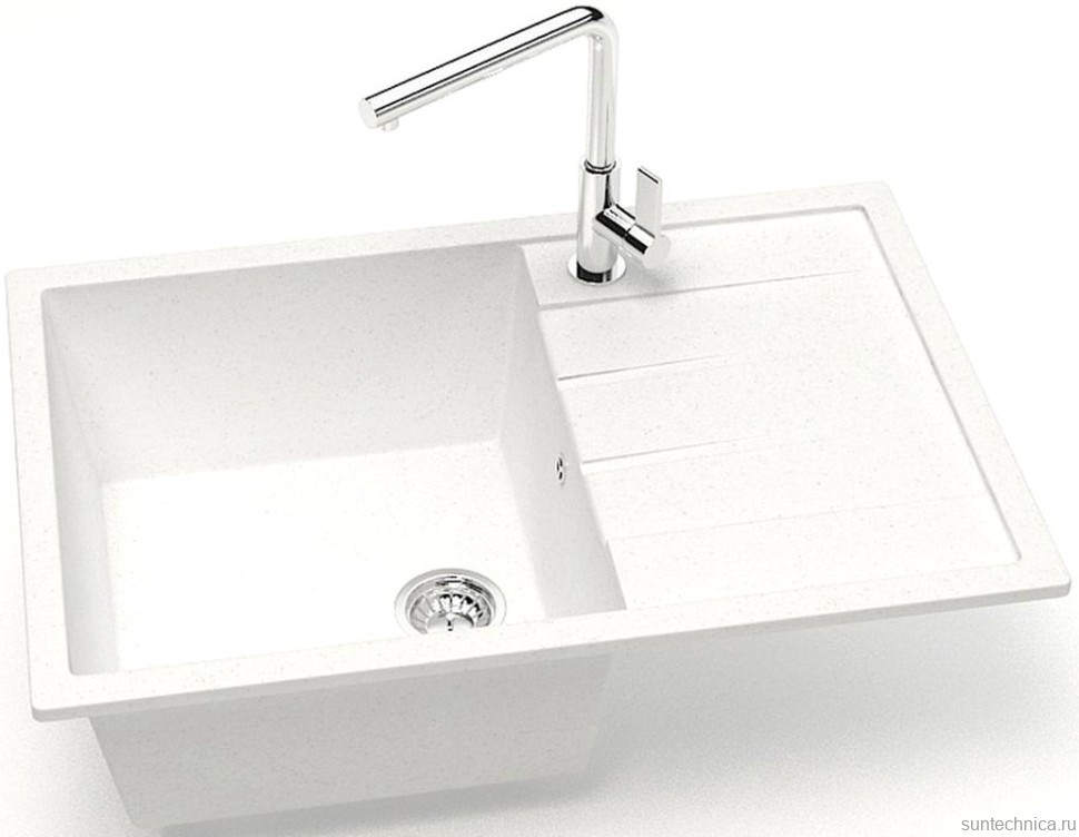 Мойка кухонная AZARIO Vision 00088081 белая