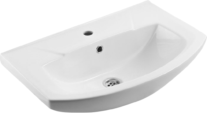 Тумба с раковиной Alavann Monaco 65 напольная, белая