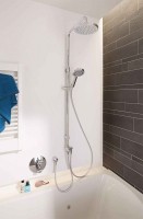 Термостатический смеситель встраиваемый Kludi Zenta 388300545 для ванны с душем, с внутренней частью 88011