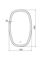 Зеркало Comforty Космея 50 сенсорное, с подсветкой