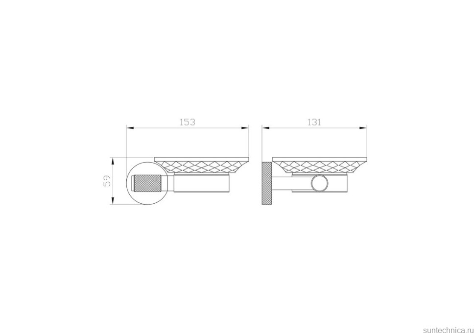 Мыльница Wonzon & Woghand WW-9222 черный, золото