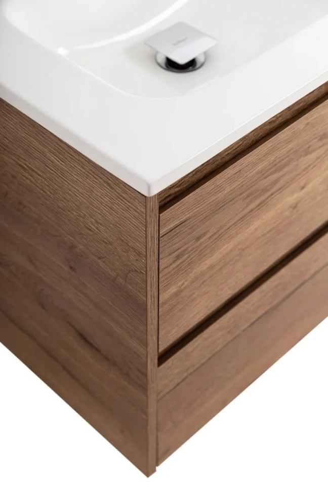 Тумба с раковиной BelBagno Kraft 120 для двоих, 2 ящика, rovere tabacco