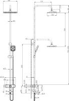 Душевая стойка Lemark Prizma LM3962C
