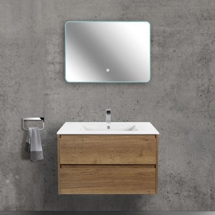 Мебель для ванной комнаты Vincea Gio 80 дуб табак