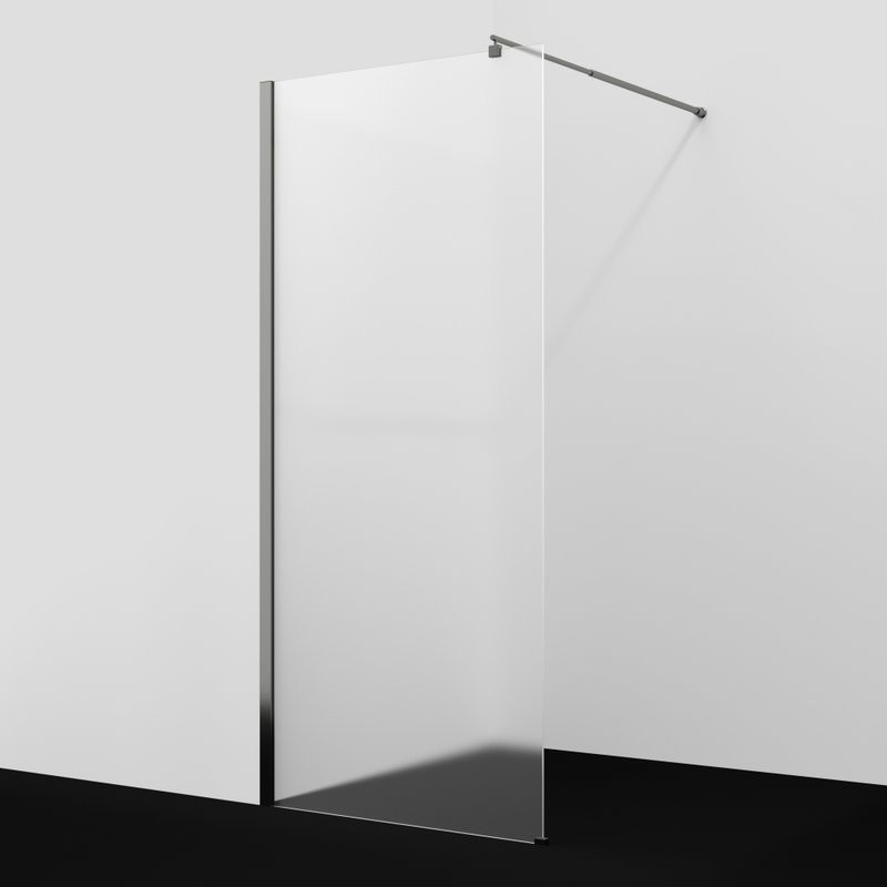 Душевая перегородка Wasserkraft Rur 30W 120 см, профиль графит, стекло матовое