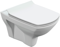 Комплект Унитаз подвесной Cersanit Carina XL Clean On DPL EO slim + Звукоизоляция Geberit + Инсталляция Duofix Delta 458.149.21.1 с кнопкой смыва, хром