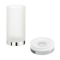 Набор Стакан Colombo Design Nordic B5241.CR-VAN + Мыльница B5240 Набор Стакан Colombo Design Nordic B5241.CR-VAN + Мыльница B5240