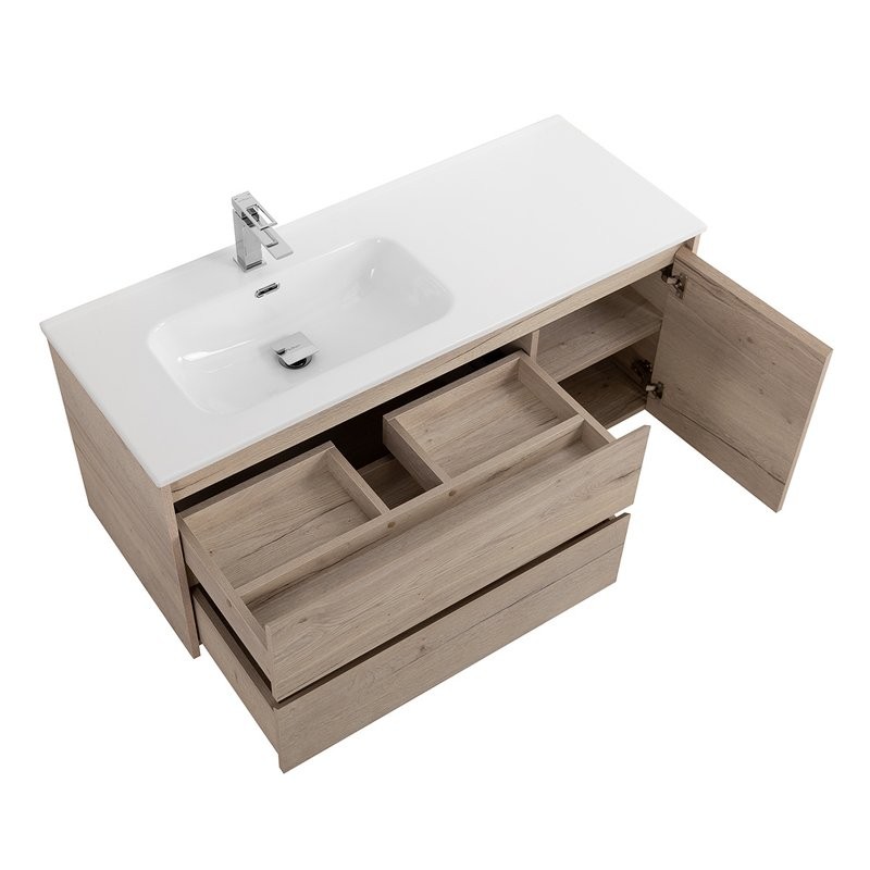 Мебель для ванной комнаты BelBagno Kraft L, 100 rovere galifax bianco