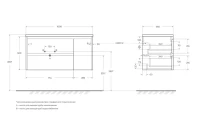 Мебель для ванной комнаты BelBagno Kraft L, 100 rovere galifax bianco