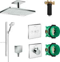 Душевой комплект Hansgrohe Rainmaker Select 460 (2 jet) 24004400 + 27648400 + 26455000 + 15734400 + 15736400