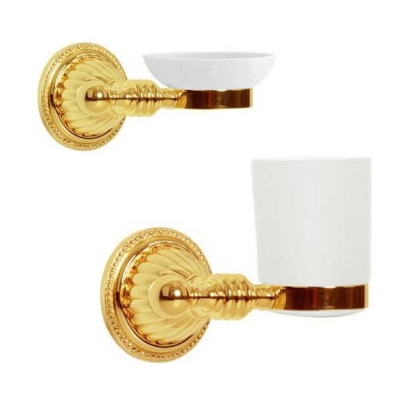 Набор Стакан Boheme Hermitage Gold 10353 + Мыльница 10352