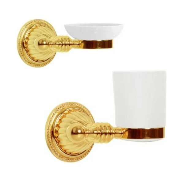 Набор Стакан Boheme Hermitage Gold 10353 + Мыльница 10352