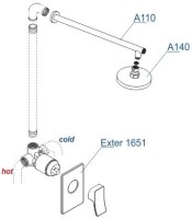 Душевой комплект Wasserkraft A12610
