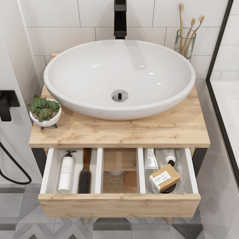 Мебель для ванной комнаты 1MarKa Grunge Loft 60П дуб вотан