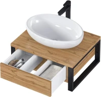 Мебель для ванной комнаты 1MarKa Grunge Loft 60П дуб вотан Мебель для ванной комнаты 1MarKa Grunge Loft 60П дуб вотан