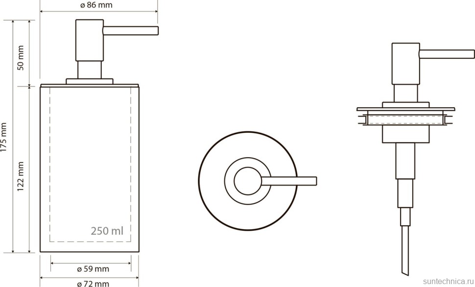 Набор Стакан Bemeta Gamma 145611310 + Дозатор 145609320