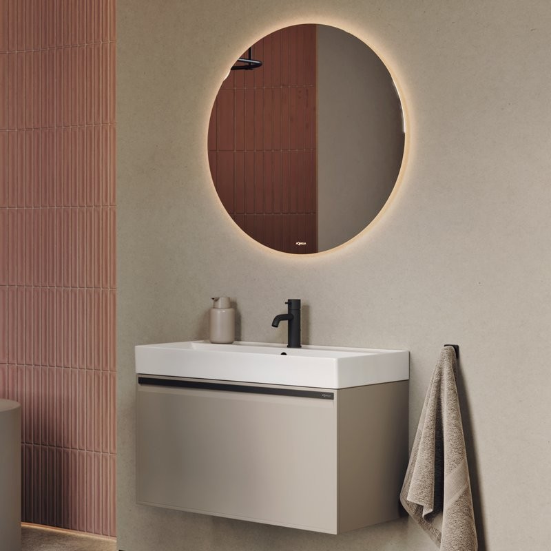 Тумба под раковину без столешницы Aqwella Pure 100 капучино светлый