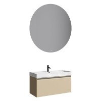 Тумба под раковину без столешницы Aqwella Pure 100 капучино светлый Тумба под раковину без столешницы Aqwella Pure 100 капучино светлый