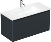 Тумба под раковину без столешницы Allen Brau Gravity 100 1 ящик, матовый антрацит