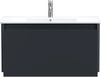 Тумба под раковину без столешницы Allen Brau Gravity 100 1 ящик, матовый антрацит