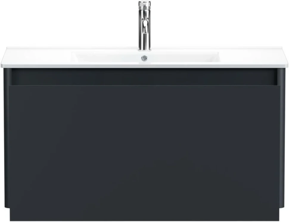 Тумба под раковину без столешницы Allen Brau Gravity 100 1 ящик, матовый антрацит