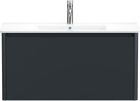 Тумба под раковину без столешницы Allen Brau Gravity 100 1 ящик, матовый антрацит