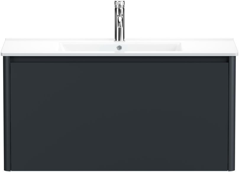 Тумба под раковину без столешницы Allen Brau Gravity 100 1 ящик, матовый антрацит