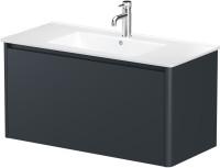 Тумба под раковину без столешницы Allen Brau Gravity 100 1 ящик, матовый антрацит