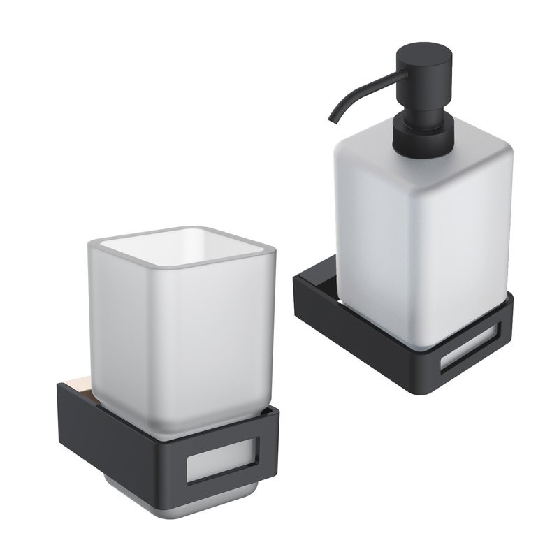 Набор Стакан Boheme Q 10944-G-B + Дозатор 10957-B