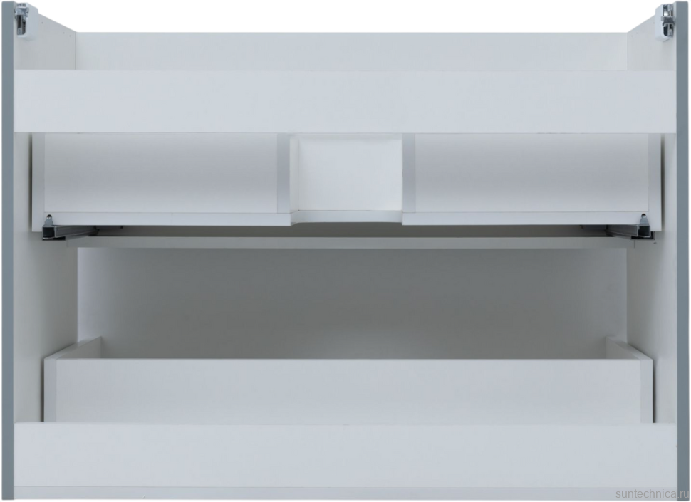 Тумба с раковиной Aquanet Арт 90 подвесная, мисти грин