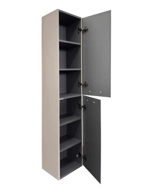 Шкаф-пенал для ванной Comforty Ангара 35 подвесной, дуб латте