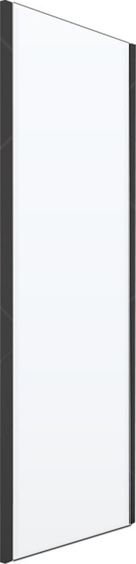 Душевой уголок RGW Passage PA-14B+80 см (158-162)х80х195, профиль черный матовый, стекло прозрачное