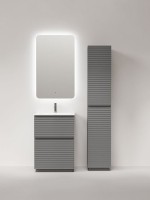 Тумба с раковиной Sancos Folk Floor 60 напольная, ergraut soft, раковина CN7011