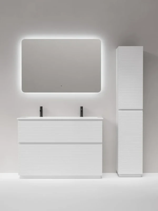 Мебель для ванной комнаты Sancos Folk Floor 120 напольная, bianco, раковина CN7016
