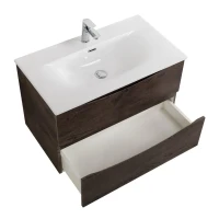 Тумба с раковиной BelBagno Marino-cer-n 80 подвесная, rovere nature grigio