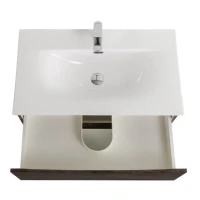 Тумба с раковиной BelBagno Marino-cer-n 80 подвесная, rovere nature grigio