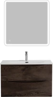 Тумба с раковиной BelBagno Marino-cer-n 80 подвесная, rovere nature grigio