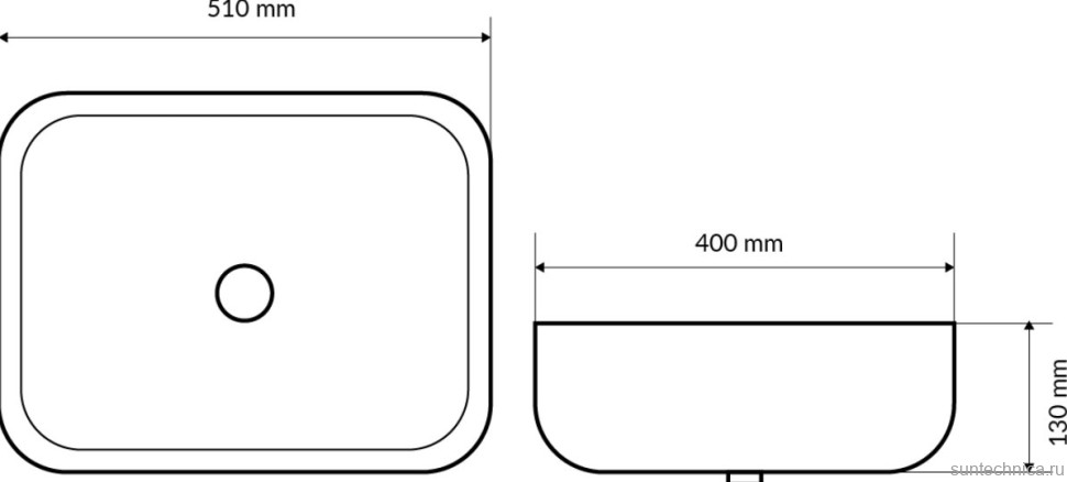Накладная раковина Excellent Actima Cori 51