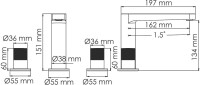 Смеситель для раковины Wasserkraft Tauber 6435 никель