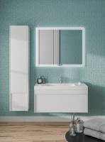 Тумба под раковину KERAMA MARAZZI Modula 100 подвесная, белая глянцевая