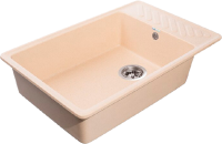 Комплект Мойка GranFest Quarz Z 51 бежевая + Смеситель MEGA Ege MG-PL10 хром