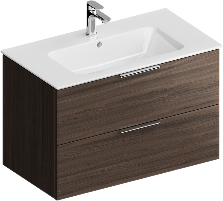 Тумба под раковину KERAMA MARAZZI Piano 85 подвесная, дымчатый вяз