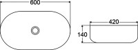 Накладная раковина BelBagno BB1084