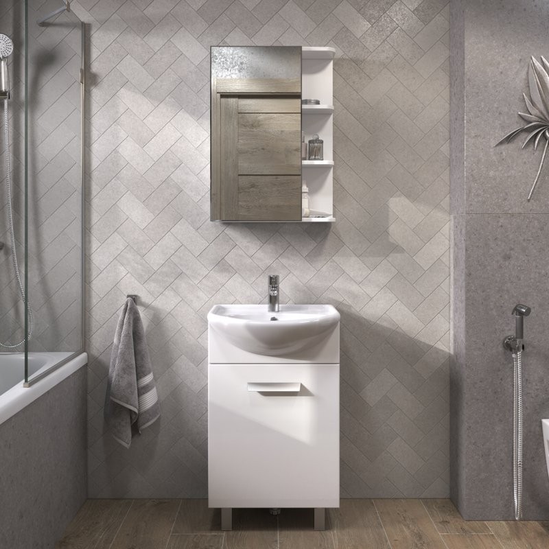 Мебель для ванной комнаты Vigo Hoska 50 1 дверца, белая