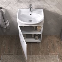 Мебель для ванной комнаты Vigo Hoska 50 1 дверца, белая