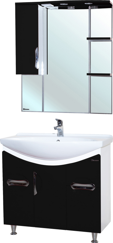Мебель для ванной комнаты Bellezza Лагуна 85 черная