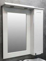 Зеркало Comforty Палермо 80 белый глянец