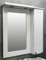 Зеркало Comforty Палермо 80 белый глянец Зеркало Comforty Палермо 80 белый глянец